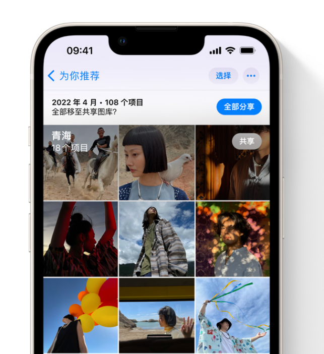 丹棱苹果维修网点分享在 iPhone 上使用共享图库 